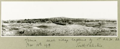 Yebna, Arab Village Captured by the 1st A.L.H. Brigade on 13th November 1917 by Capt. Arthur Rhodes